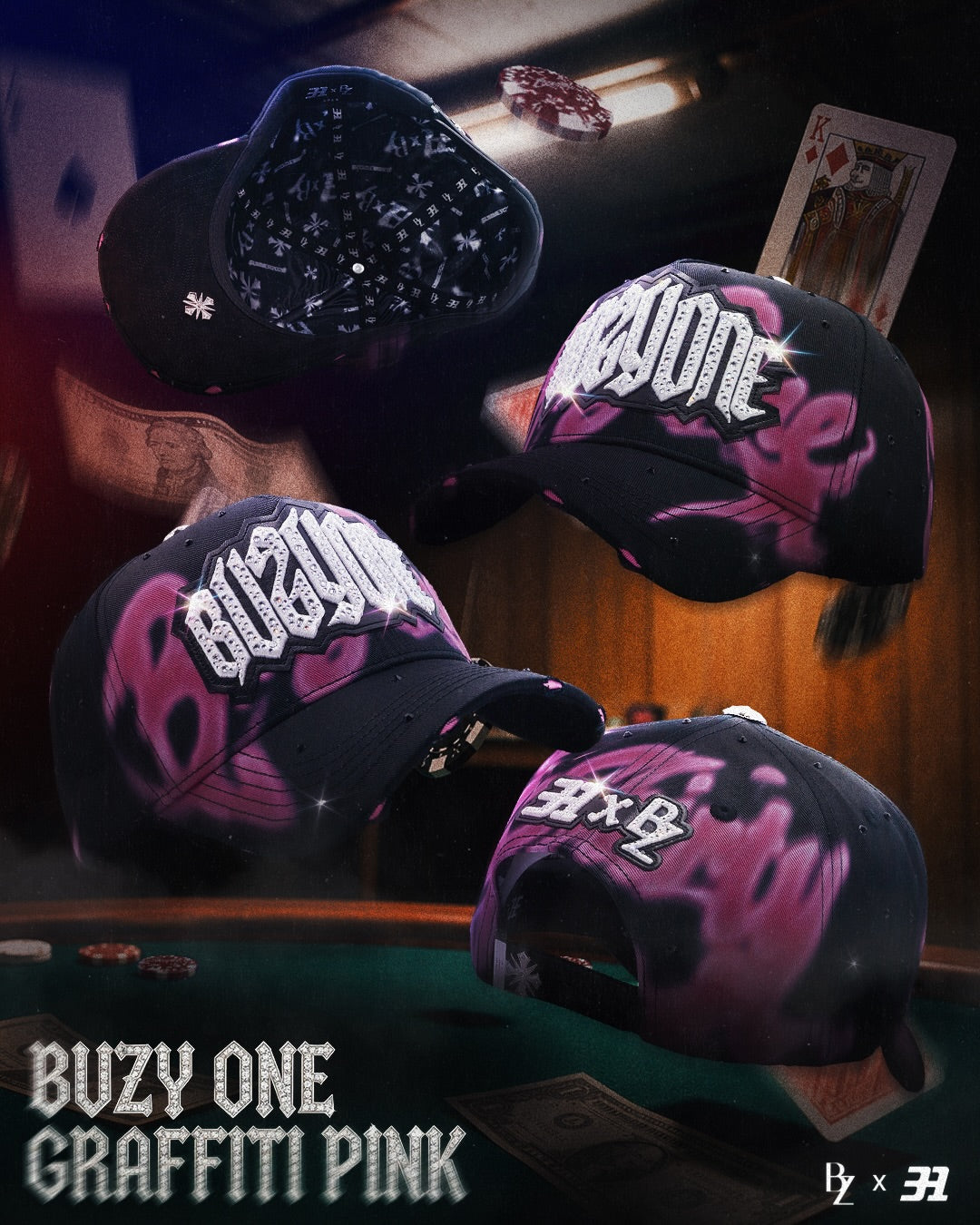 BUZY ONE GRAFFITI PINK