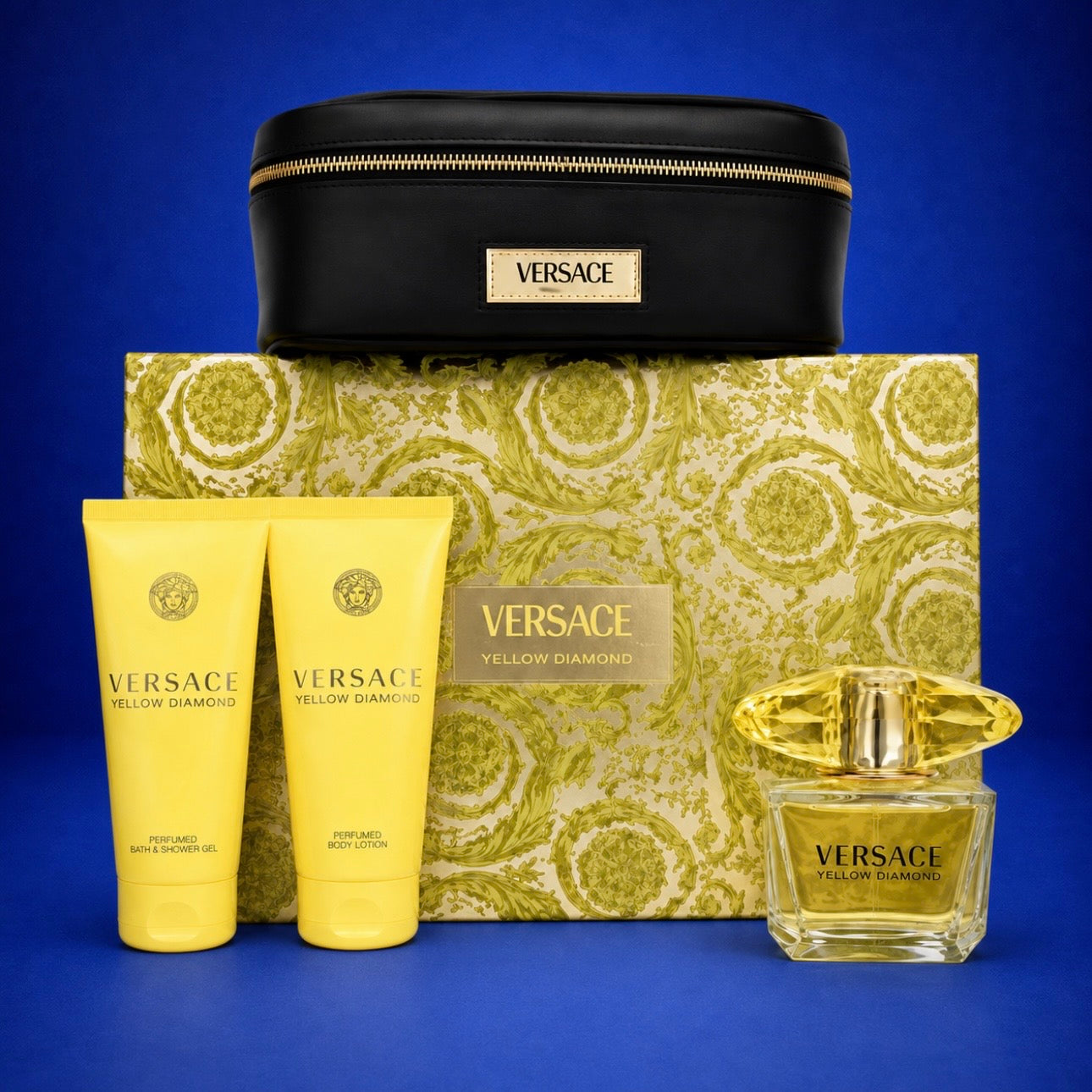VERSACE YELLOW DIAMOND SET
4PC BAG 3.4 EDT