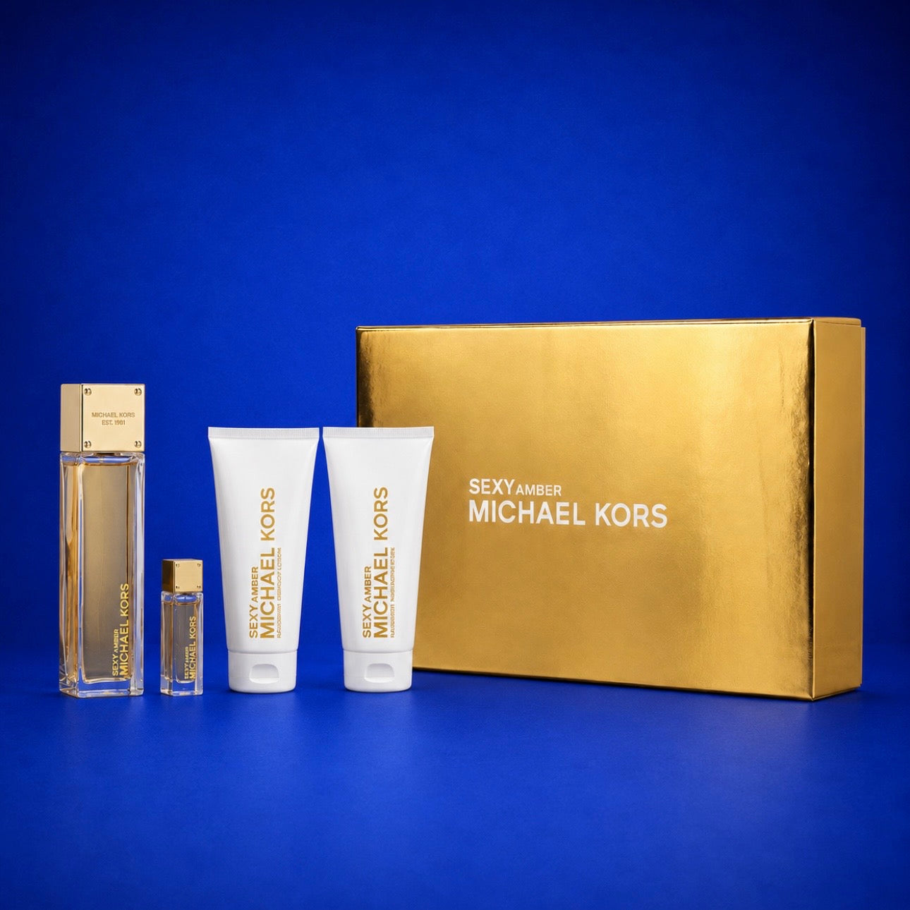 MICHAEL KORS SEXY AMBER SET
4PC 3.4 OZ EDP
