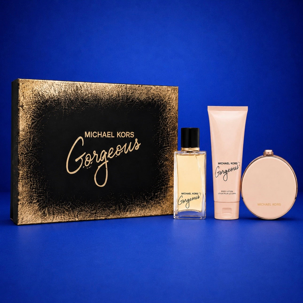 MICHAEL KORS GORGEOUS 3PC
SET 3.4 OZ EDP