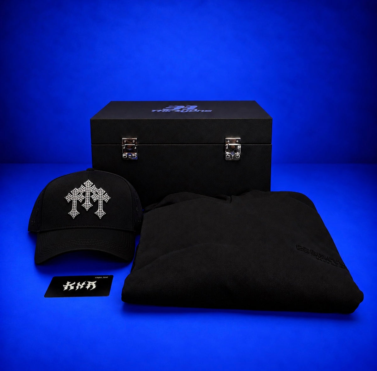 CHROME BLACK, HOODIE Y BAUL